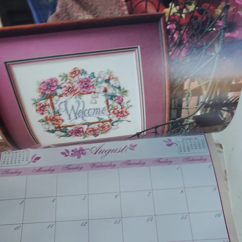 Vanessa Aunt Collection Vintage Calendar 1989 wtih Patterns misc lot of 4